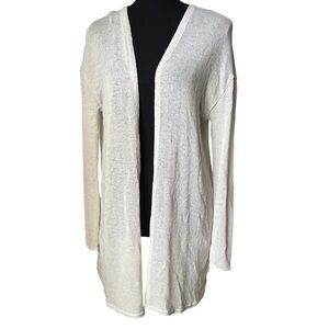 Divided White Heathered Cardigan